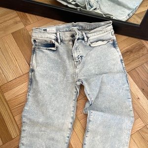 GAP super skinny 31/32 washed denim jeans
